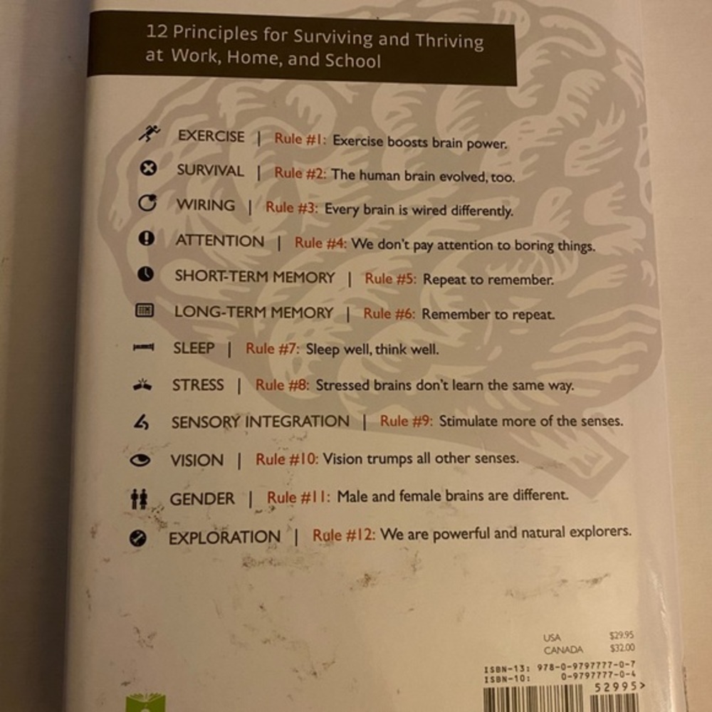 Brain Rules 12 Principles for Surviving & Thriving - Picture 2 of 4